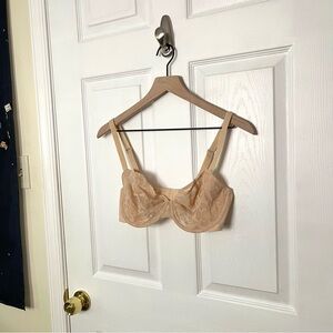 ✧･ﾟNWT nude lace balconette bra